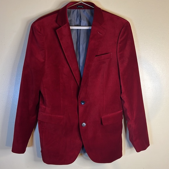 JF J.Ferrar Mens Slim Fit Velvet Sport Coat - Picture 3 of 9